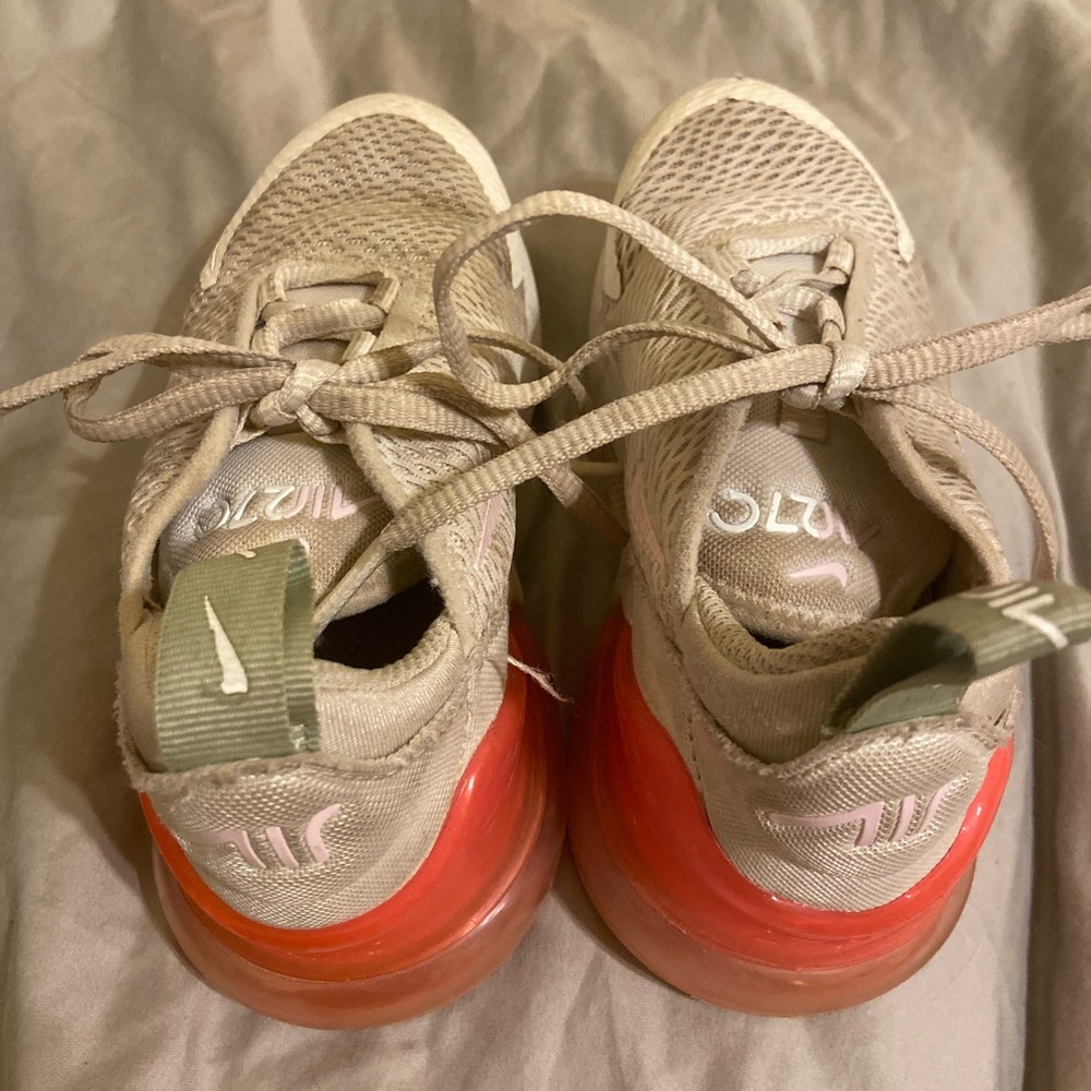 Nike Kids Sneakers - Tan and Red